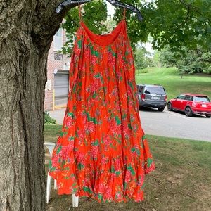 RHODE red cotton dress -sz small